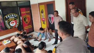 25 Gangster Diamankan Polisi, 1 Masih Sekolah SD