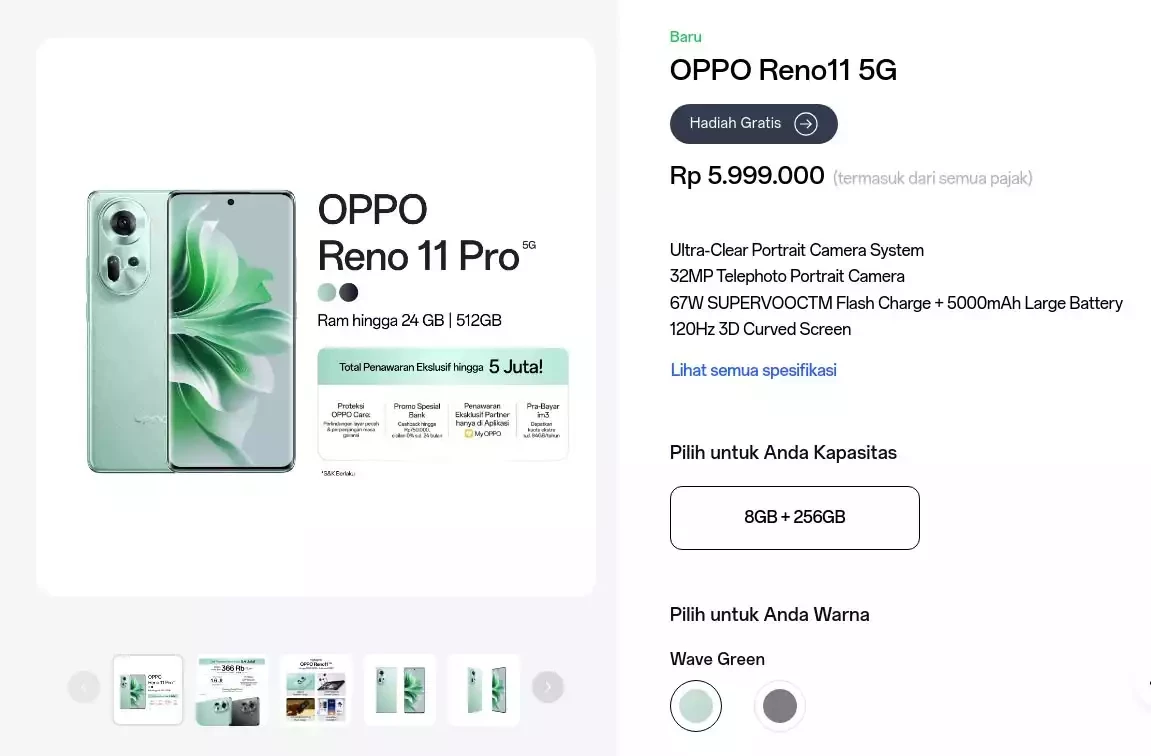 Harga Oppo Reno 11 Series